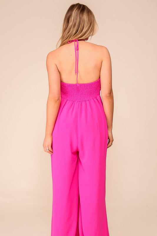 Summer Day Airlflow Halter Jumpsuit