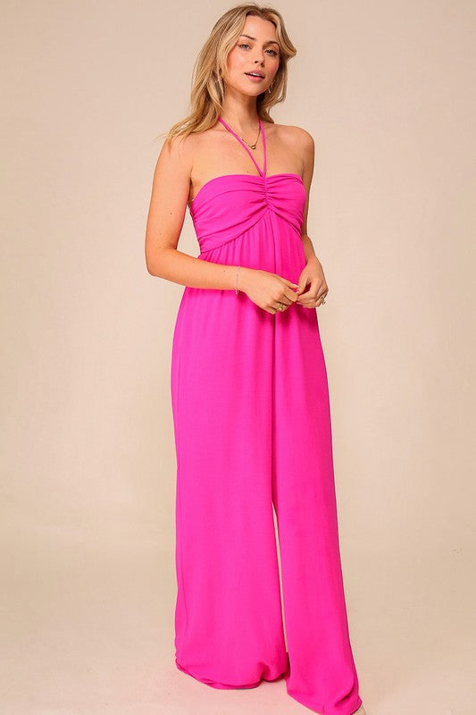 Summer Day Airlflow Halter Jumpsuit