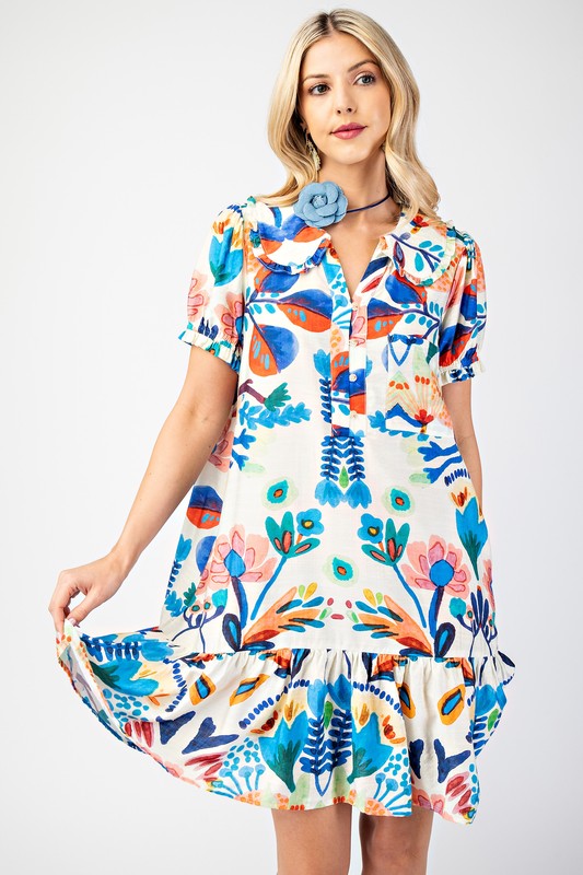 Button Down Mini Dress
