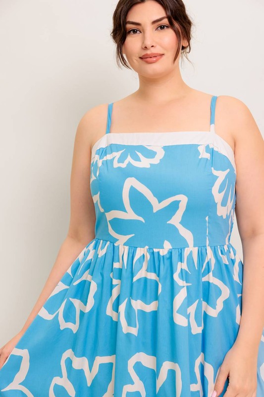 Plus Size Woven Midi Dress