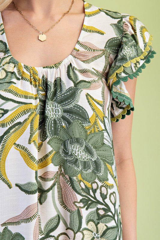 Floral Print Maxi Dress