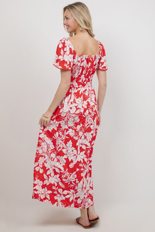 Romantic Flutter Sleeve 2-way Maxi Dress