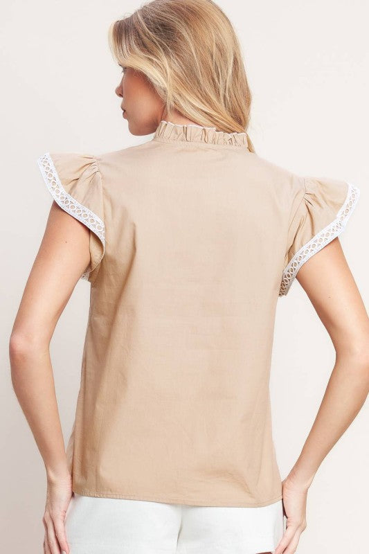 Solid Woven Top