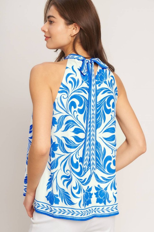 Printed Woven Top