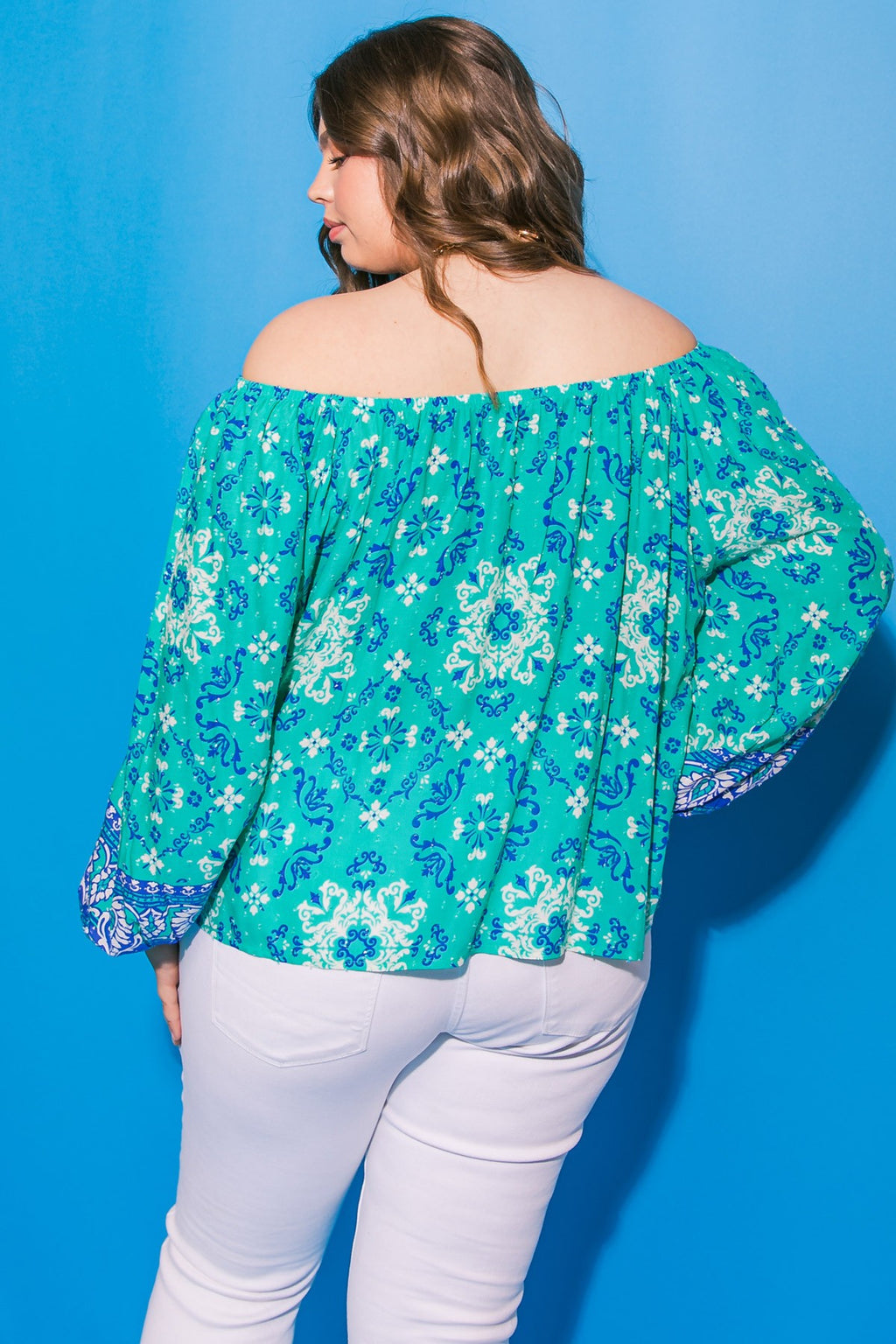 Long sleeve plus size top